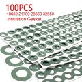25-100pcs 18650 21700 26650 32650 Insulation Gasket Li-ion Battery Cell Barley Adhesive Paper Insulate Tool Glue Electrode Pads.