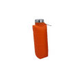 Folding Silicone Water Bottle Outdoor Creative Food-grade Silicone Portable Sports Water Bottle Diamond-shaped. 