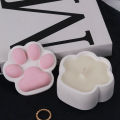 Cat Claw Storage Box Silicone Mold DIY with Lid Candle Jar Crafts Making Plaster Concrete Resin Ashtray Casting Molds Home Decor. 