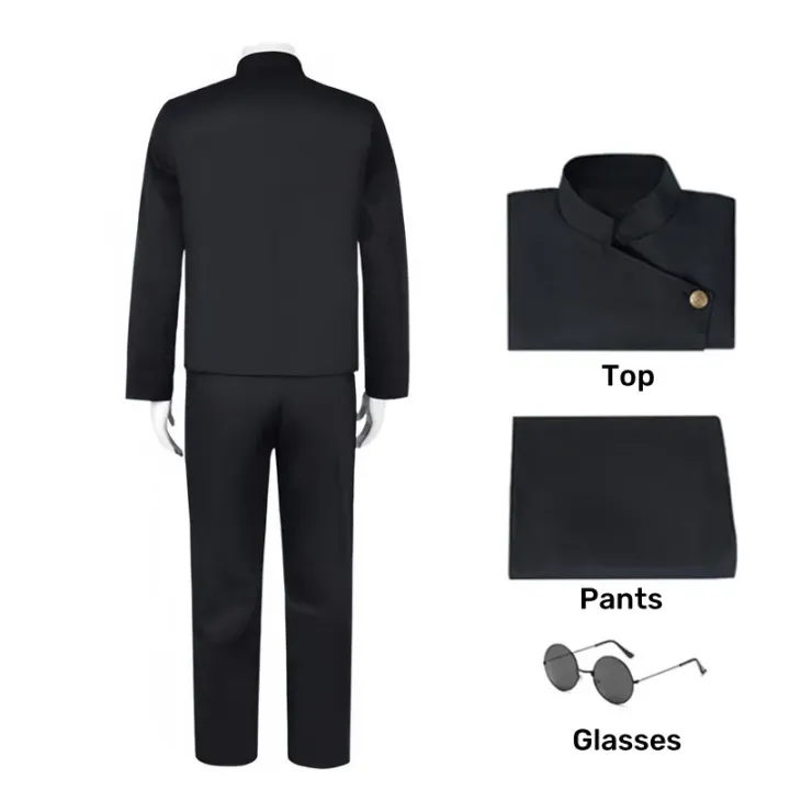 Jujutsu%20JJK%20High%20School%20Gojo%20Satoru%20Cosplay%20Costume%20Uniform%20for%20Men%20Women%20Shirt%20Pants%20Wig%20Halloween%20Uniform%20Full%20Sets%20-%20Image%203
