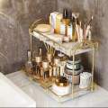 2 Tier Bathroom Organizer, Premium for Organization and Storage, Vanity tray Countertop Organizers. 