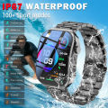 LIGE New 2.2-inch 3D Curved Screen Smart Watch With LED Light Heart Rate Health Monitor Smartwatch BT Call Sport Fitness Watches.