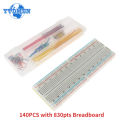 Breadboard Jumper Wire Kit MB102 Breadboard 830 Point Solderless Pcb Test Develop Bread Board Jumper Cable Electronics Diy Kits. 