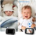 HelloBaby HB32 3.2 Inch Digital Wireless TFT LCD Video Baby Monitor with Digital Camera Night Vision Temperature Monitoring and 2-Way Talkback System (White). 