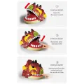Dinosaur Teeth Toys, Biting Finger Dentist Games Tabletop Random Levels Simulation Model Triangular Dragon Double Crown Dragon. 