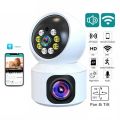 V380 Pro Dual Lens Wireless Dome Camera WIFI Home Smart Protection Wireless CCTV Indoor Camera Two Way Audio.