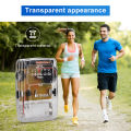 RETEKESS TR624 Transparent Portable Radio AM / FM Pointer Tuning Support Headphones, Used for Church Conference Museum Guide. 