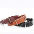 Dog Collar and Leash Set Round Strong Pet Walking Training Leash for Small Medium Big Dog. 