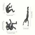 Retro Climbing Man Series Statue Wall Decoration Unique Touch Creative Climbing Statue Pendant Party Decoration.