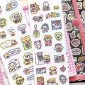 Korean Cartoon Cute Kawaii Graffiti Hand Drawn Rabbit Sticker Hand Account Photo Planner Diary Scrapbook DIY Decorative Stickers.