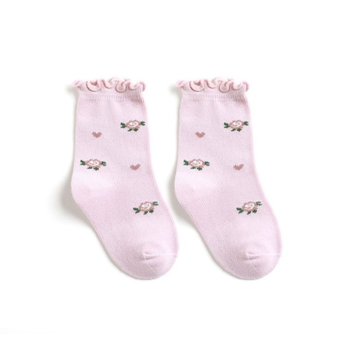 Lawadka%200-5T%205Pairs/set%20Kids%20Girl%20Socks%20Cotton%20Print%20Baby%20Socks%20for%20Girls%20Fashion%20Soft%20Toddler%20Children's%20Sock%20Spring%20Autumn%20New%20-%20Image%202