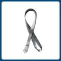 Lanyard for ID Card Holder Exhibition Card Name Badge Holder Suspension Lanyard Neck Sling Rope Cord Ribbon - Silver. 