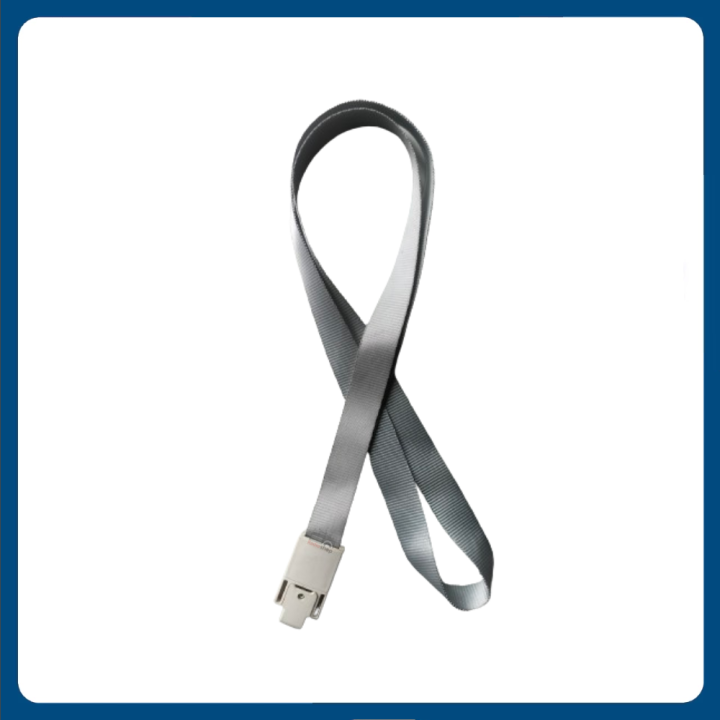 Lanyard for ID Card Holder Exhibition Card Name Badge Holder Suspension Lanyard Neck Sling Rope Cord Ribbon - Silver