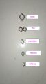 Only Leg Ring For Harness of Birds silver color-01 pc.
