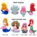 Aquarium Decoration Beautiful Mermaid Figurine Fish Tank Ornaments DIY Cake Decor Desk Craft Accessories Miniature Figurines. 