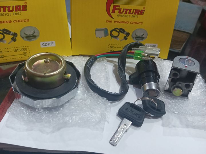 Switch kit computerized key 3Pcs for cd70 Bikes