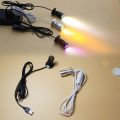 Led USB Spotlight 3W DC5V Jewelry Cabinet Showcase Counter Lamp Surface Mounted Ceiling Mini Spot Light Switch Interface Sticker. 