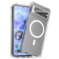Google Pixel 8 Magsafe Magnetic Case Shockproof Transparent Clear Cover for Google Pixel 8 Case Magnet. 