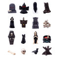 Cute Halloween Micro Landscape Miniature Figurines Resin Craft Mini Fairy Garden Ornaments Cute Pumpkin Ghost Vampire Decoration. 