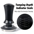 Coffee Tamper 58mm 54mm 51mm Ripple Base Leveling Constant Pressure Calibrated Spring Loaded Barista Tools Espresso Accessories. 