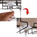 【Cp】 stainless steel wine glass hanger, stainless wine glass rack Holder. 