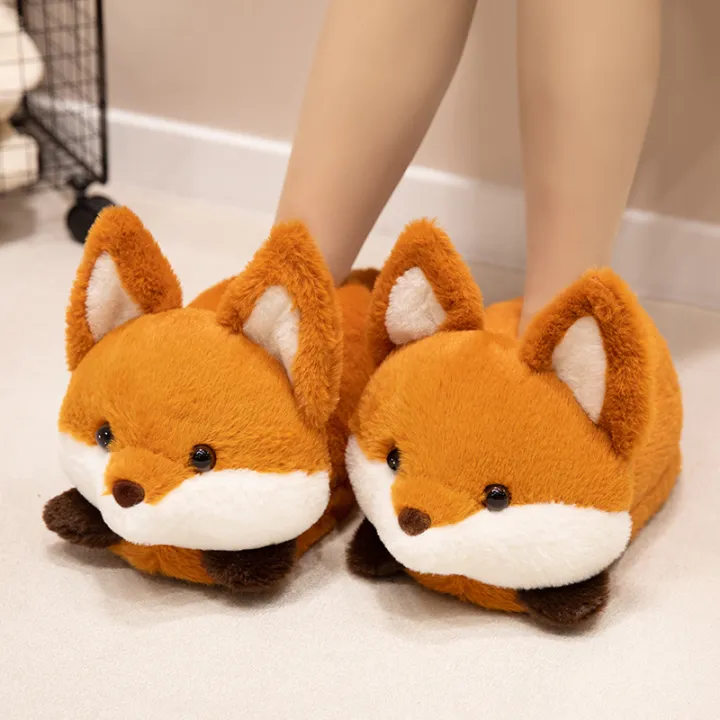 Cute%20Red%20Panda%20Fox%20Shoes%20Women%20Men%20Winter%20Slippers%20Warm%20Plush%20Soft%20Sole%20Girls%20Indoor%20Home%20Floor%20Slipper%20Women%20Cartoon%20Footwear%20-%20Image%204