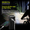 NATFIRE 10000mAh Bicycle Light with Battery Indicator USB Rechargeable Bike Light Set 8 LED Flashlight. 