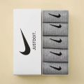 Nike Socks 5 Pairs Sports Cotton Casual Mid Crew.
