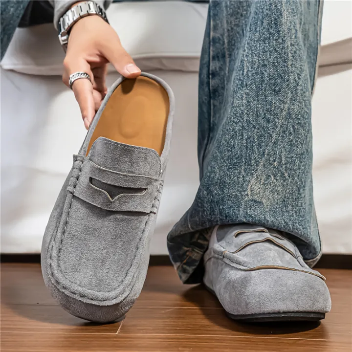 Fashion%20Comfortable%20Men's%20Casual%20Shoes%20Leather%20Loafers%20Half%20Slippers%20Slip-on%20Lazy%20Driving%20Shoes%20Couple%20Breathable%20Walking%20Shoes%20-%20Image%202