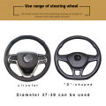 Wooden Pattern Auto Accessories 4 Colors Interior Accessories Universal Car Steering Wheel Cover PU Leather Steering Covers. 
