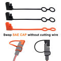 SAE Dust Cap(Upgrade) 2 Pin Plug Replacement  Waterproof Cover Lid Top Protect SAE Solar Motor Connector Adapter. 