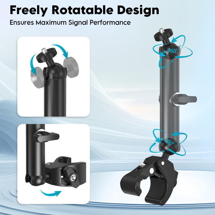 EDUP%20SK0146%20Starlink%20Mini%20Adjustable%20Clamp%20Mount%20Kit%E2%80%93Portable%20Aluminum%20Alloy%20Bracket%20for%20RV%20Camper%20Roof%20Rack%20Balcony%E2%80%93Tool-Free%20-%20Image%202