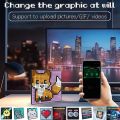 LED Pixel Display 64x64 RGB LED Matrix Panel Programmable Pixel DIY Art Display Gaming Anime Room Decor Frame APP Control ﻿. 