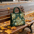 Brand Flower Print Canvas Tote Bags for Women Fashion Letter Shopping Cotton Bag Floral Luxury Designer Handbag. 