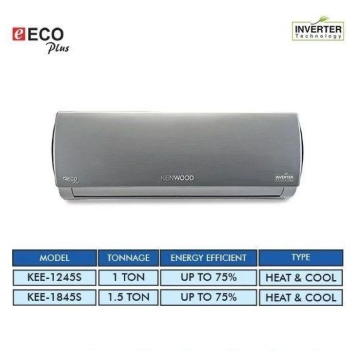 Kenwood%20Inverter%20AC%201.0%20Ton%20KEE-1245S%20EcoPlus%20-%2075%25%20Saving%20+%20Heat%20&%20Cool%20+%20Big%20Indoor%20+%20Full%20DC%20-%20Grey%20-%20Image%202