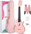 Enya Nova U Pink Carbon Concert Ukulele with hardcase and Accessories. 