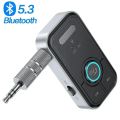 Bluetooth 5.3 Car AUX Audio Adapter Receiver Transmitter 3.5mm Jack AUX Wireless Audio Adapter for Car Earphones TV Speakers.