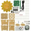 DIY Sunflower Bluetooth Speaker LED running light Remote Control DIY Electronic Kit Fabrication Soldering Project DC5V. 