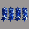 Reflective Blue Star Garlands Streamer Party Decoration for Frozen Birthday/Wedding/Engagement/Baby Shower/Home Decorations. 