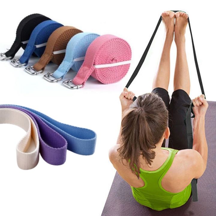 Exercise Yoga Belt Yoga Strap Figure Waist Leg Resistance Fitness Band Fitness Gym Rope Figure Waist Leg Training Equipment