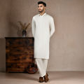 Junaid Jamshed Men - Ash Grey Unstitched Fabric JJMS-3932/S26/JJ11022-B. 
