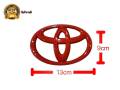 * Value promotion * Toyota red logo sign size 12- 13- 14- 15- 16 -17 19 cm, 1 item *. 