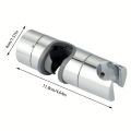 Universal Shower Head Holder Adjustable 18~25mm ABS Chrome Shower Rail Holder Bathroom Accessories Shower Mounting Brackets Univ.