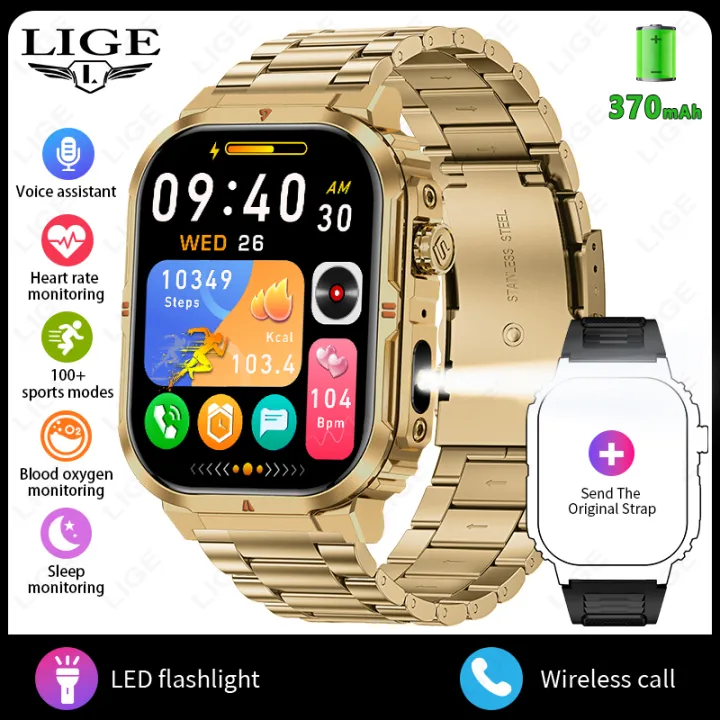 LIGE%20Men%20Smart%20Watch%20New%20Bluetooth%20Call%202.01''%20Large%20Screen%20Flashlight%20Watches%20Waterproof%20Outdoor%20Sport%20Fitness%20Smartwatch%20Women%20-%20Image%207