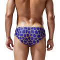 SEOBEAN Men's Triangle Swim Trunks, European and American Fashion, Drawstring, Rhombus Pattern, Hot Spring Swimsuit & Swimwear. 