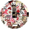 50Pcs Retro Y2K Girls Stickers Downtown Y2K DIY Stickers Scrapbooking Phone Luggage Skateboard Waterproof Decals.