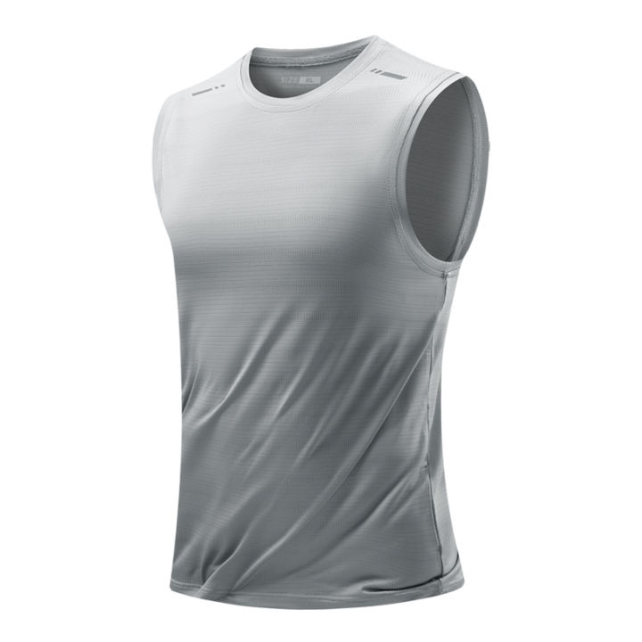 CHRLCK Men's Running Vest Quick Drying Gym Tank top Men Fitness Sleeveless Shirt Male Mesh Breathable Fitness Sports Vest