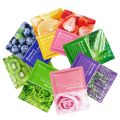 BIOAQUA Randum Pack of 5 Fruit Plant Extract Blueberry, Green tea, Freshen Orange, Strawberry, Kiwi fruit Moisturizing Brighten Facial Sheet Mask. 