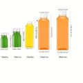 5pcs Plastic Bottles For Liquids - Ginger Shot Bottles With Caps, Wellness Juice Shot  Drink Containers For Homemade Beverages. 