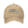Vintage OceanGate Safety Technician Baseball Cap Unisex Style Distressed Washed Headwear Outdoor All Seasons Travel Hats Cap. 